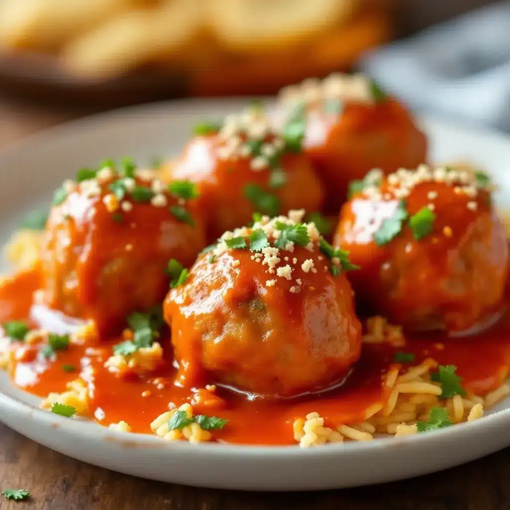 Crispy Healthy Buffalo Turkey Meatballs preparation steps