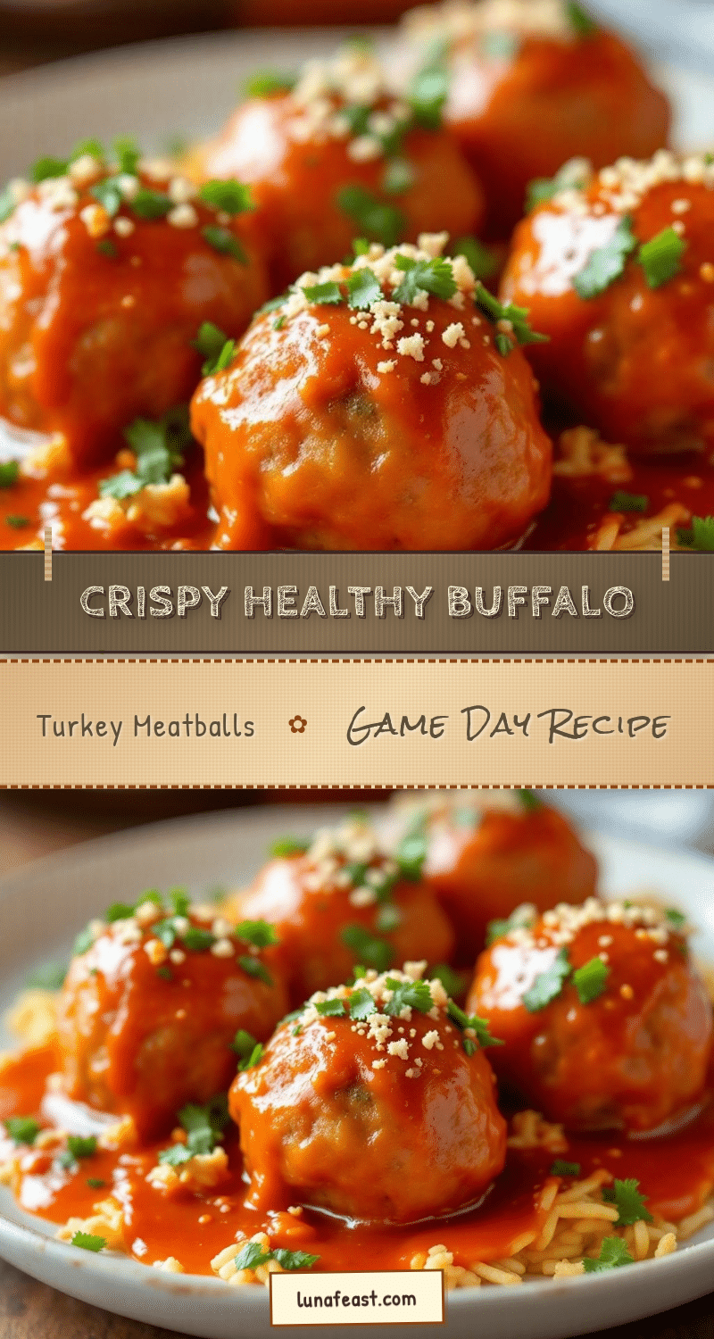Crispy Healthy Buffalo Turkey Meatballs recipe