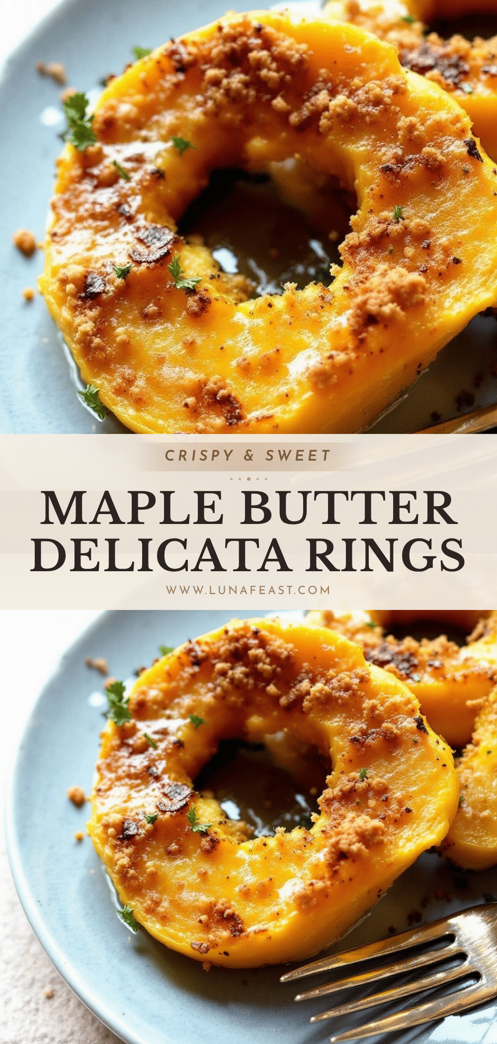 crispy maple butter delicata squash rings recipe