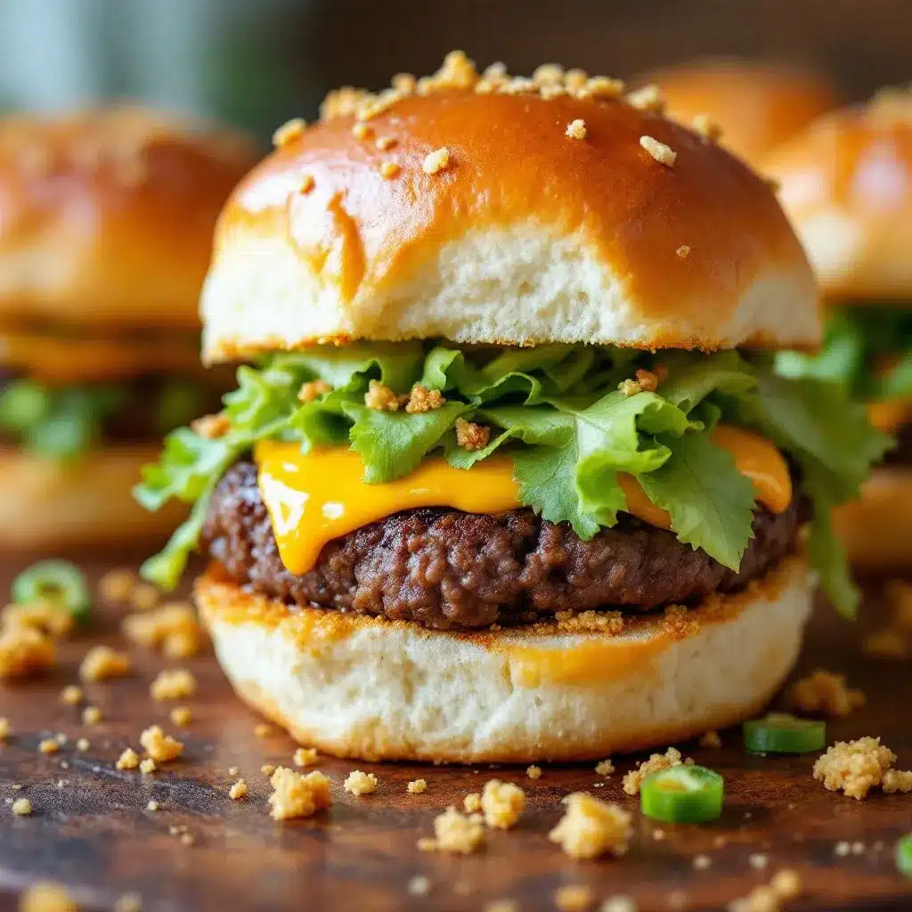 crispy mini football cheeseburger sliders preparation steps