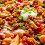 crispy one-pan football sunday nachos - featured image