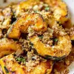 crispy parmesan roasted delicata squash - featured image
