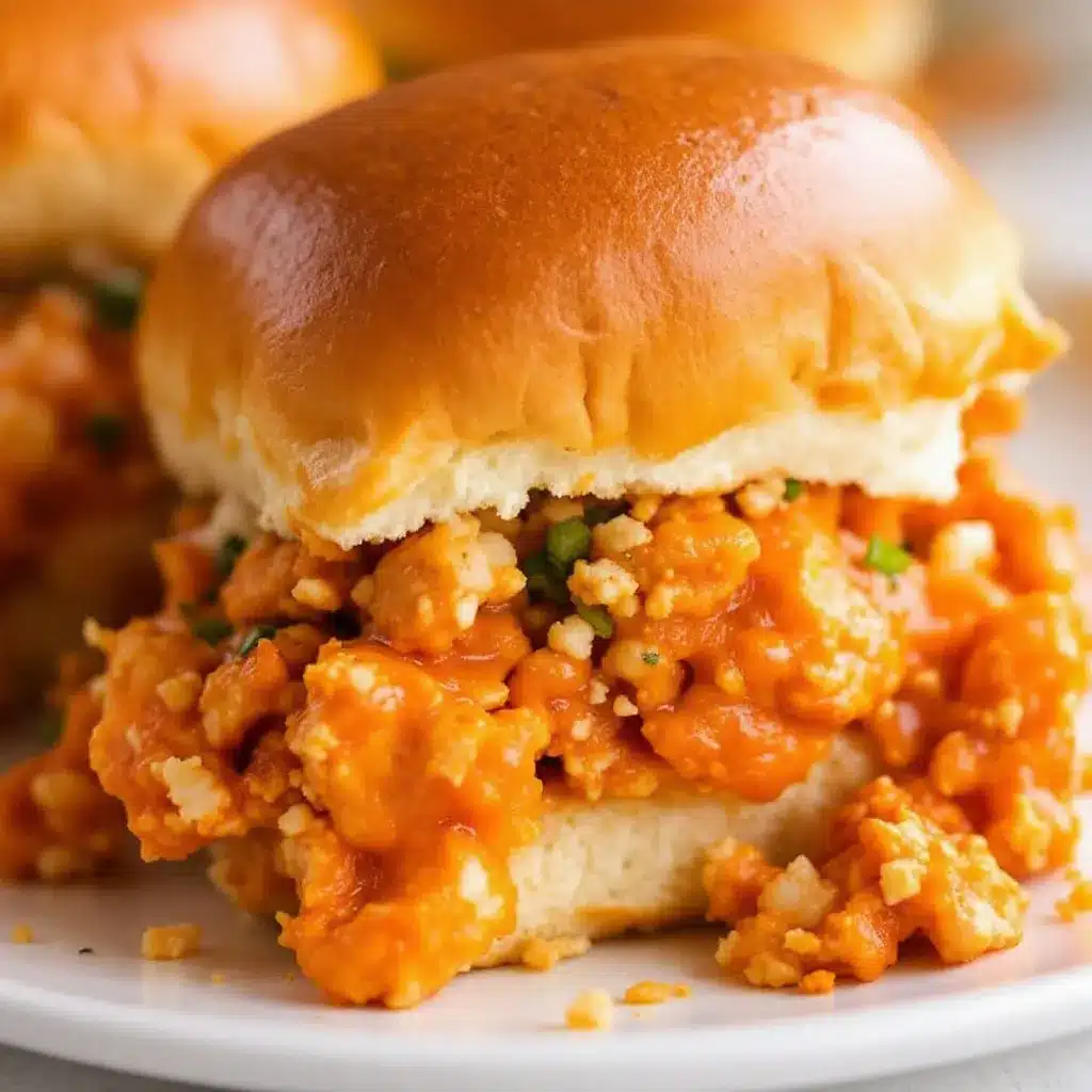 Crispy Slow Cooker Buffalo Chicken Sliders preparation steps