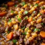 crockpot beef and barley stew - featured image