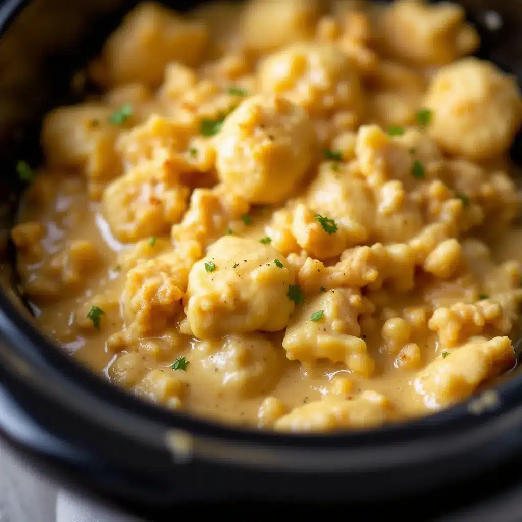 crockpot chicken and dumplings preparation steps