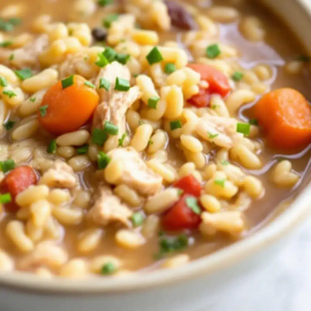 crockpot chicken and wild rice soup - featured image
