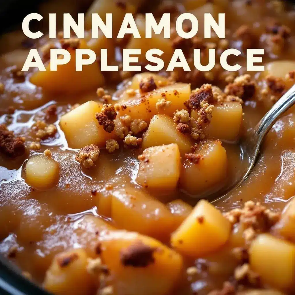 crockpot cinnamon applesauce preparation steps
