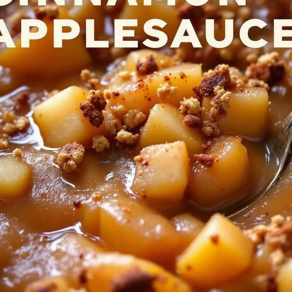 crockpot cinnamon applesauce - featured image