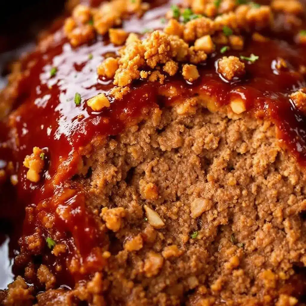 crockpot meatloaf with brown sugar glaze - featured image
