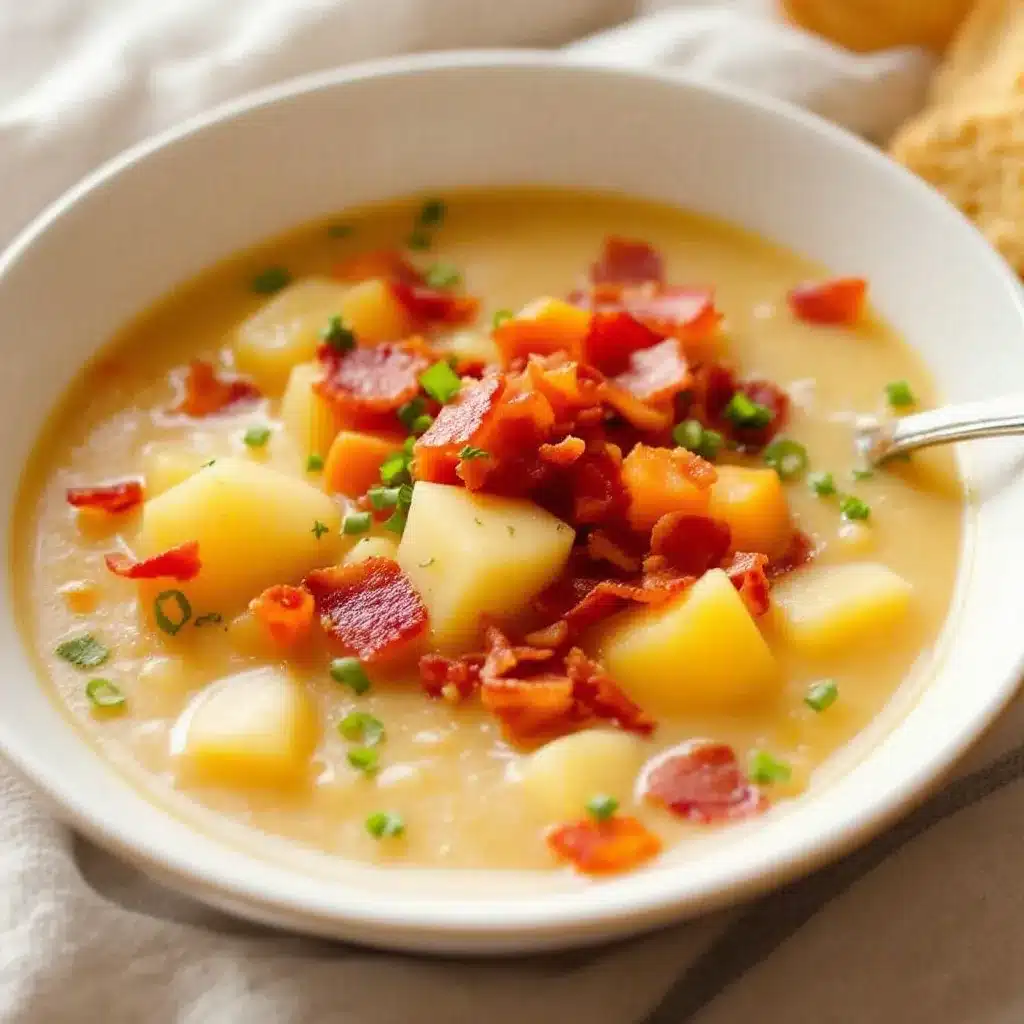 Crockpot Potato Soup with Bacon preparation steps