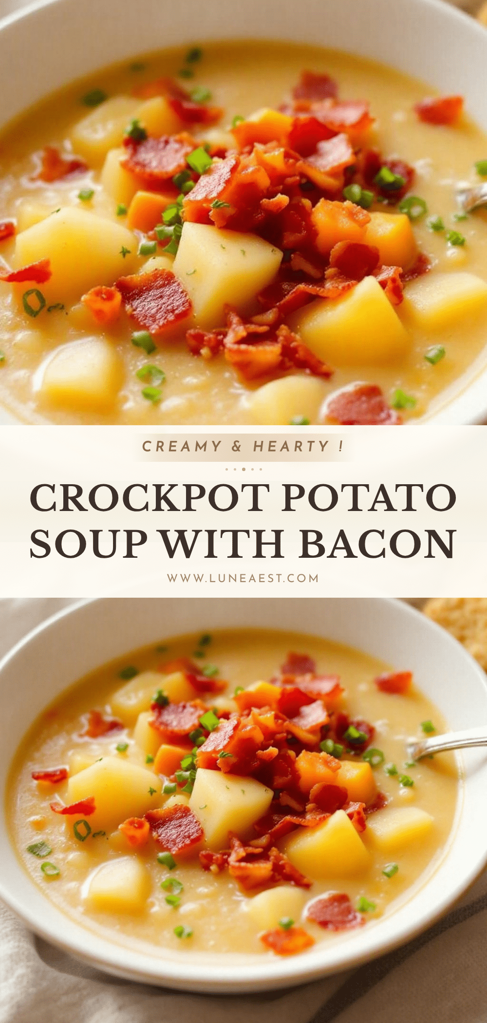 Crockpot Potato Soup with Bacon recipe
