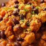 crockpot pumpkin chili - featured image