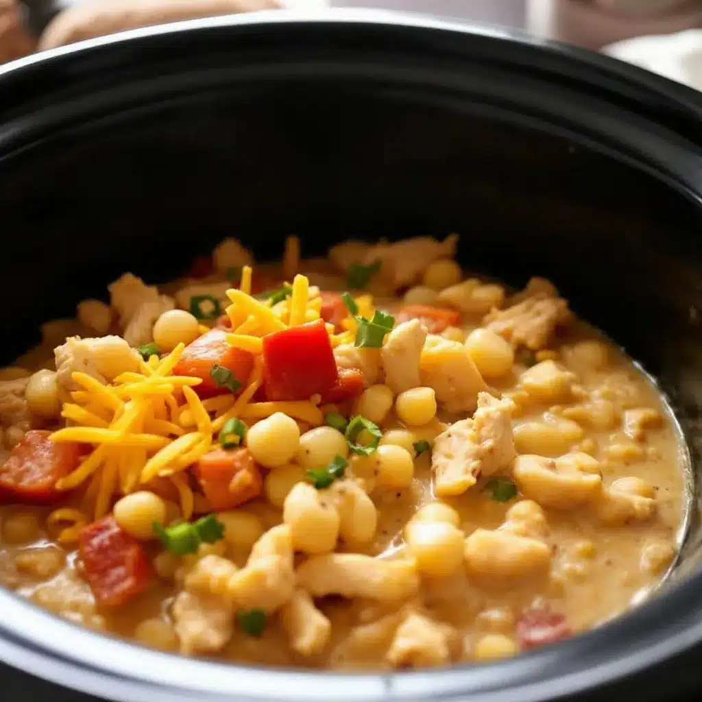 Crockpot White Chicken Chili preparation steps