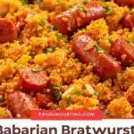 Easy Crispy Bavarian Bratwurst Sheet Pan Dinner - featured image