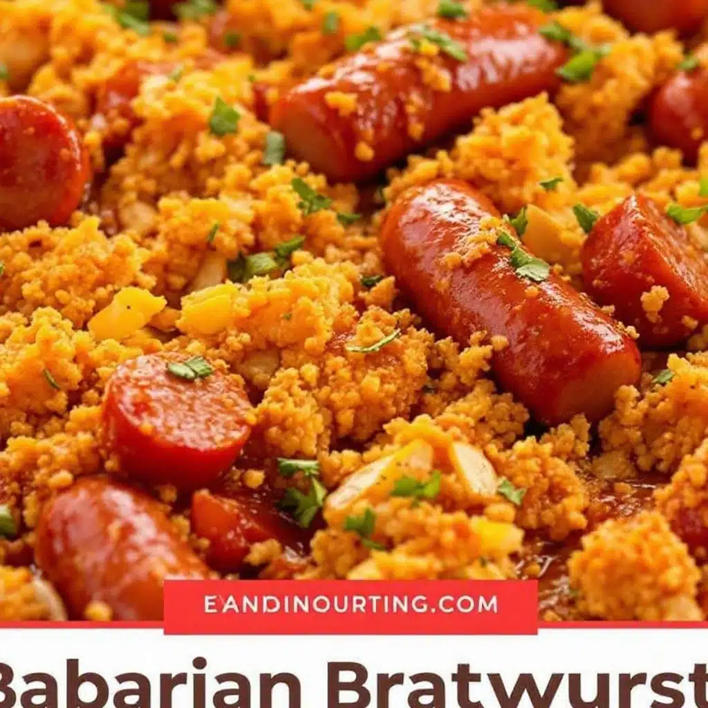 Easy Crispy Bavarian Bratwurst Sheet Pan Dinner - featured image