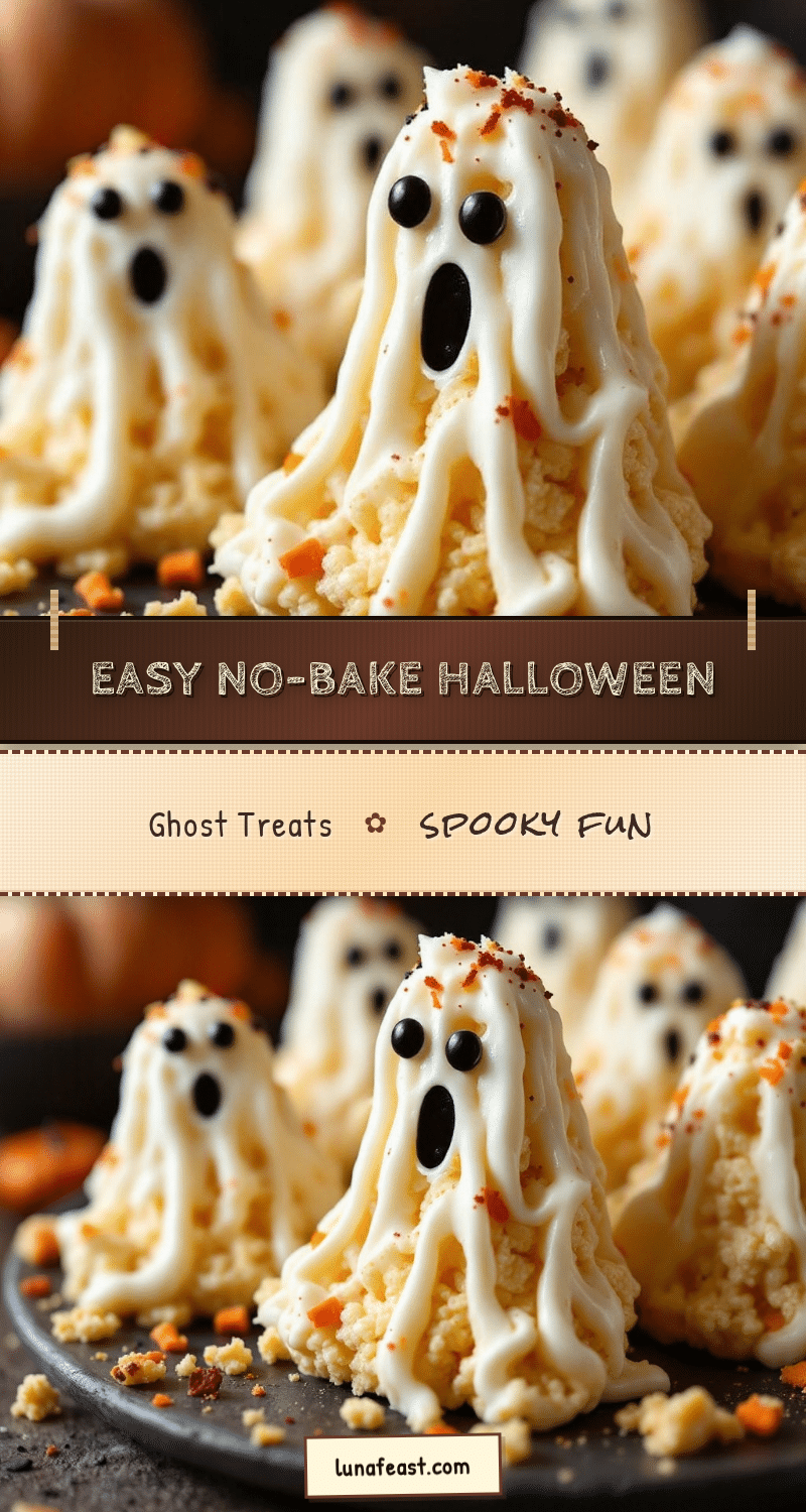 Easy Halloween Rice Krispie Ghost Treats recipe