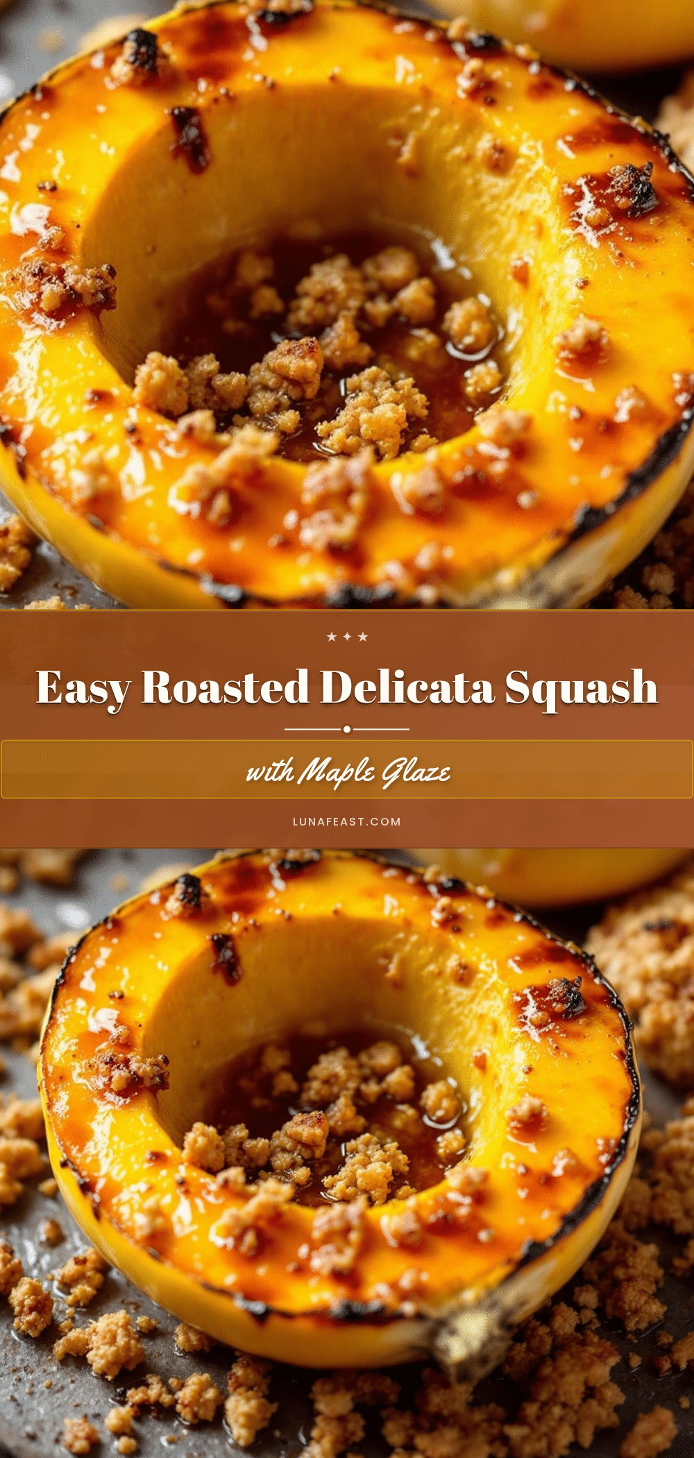 easy roasted delicata squash with maple glaze recipe