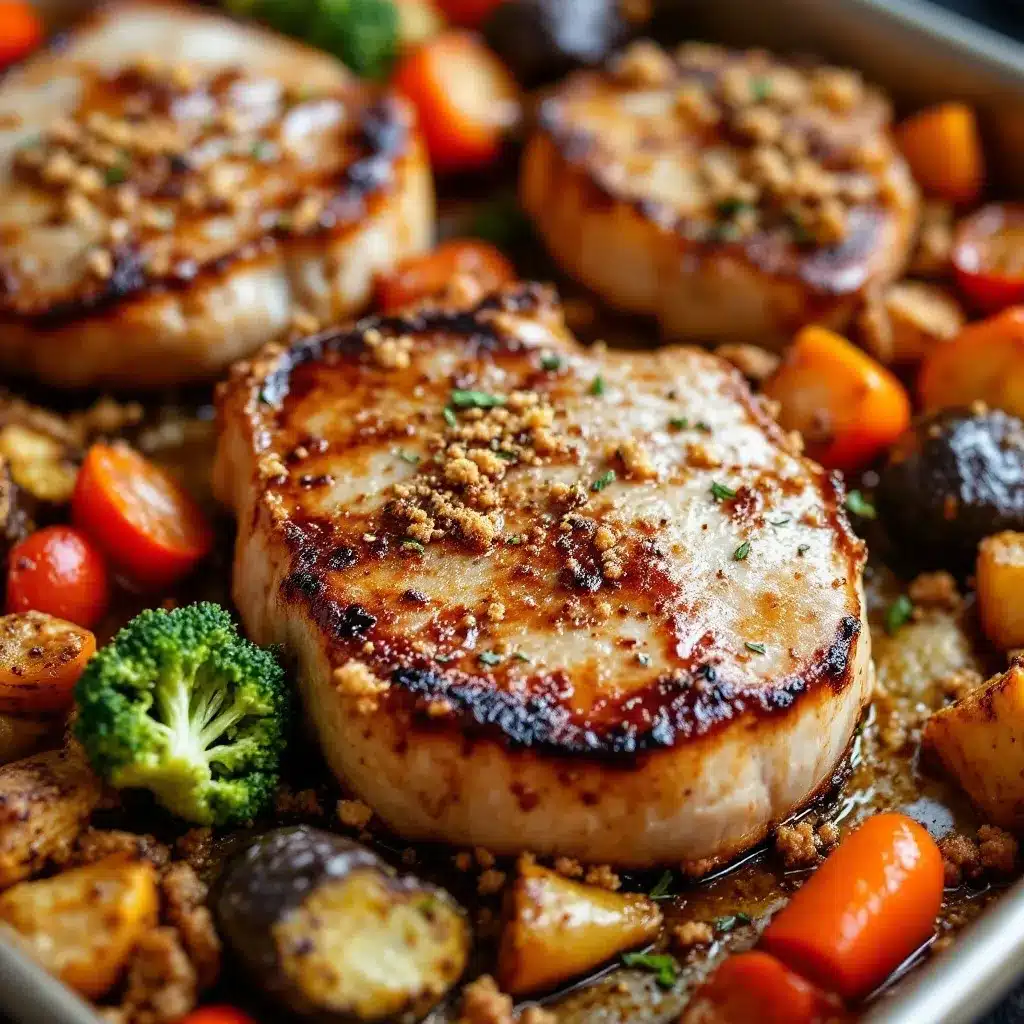 easy sheet pan pork chops preparation steps