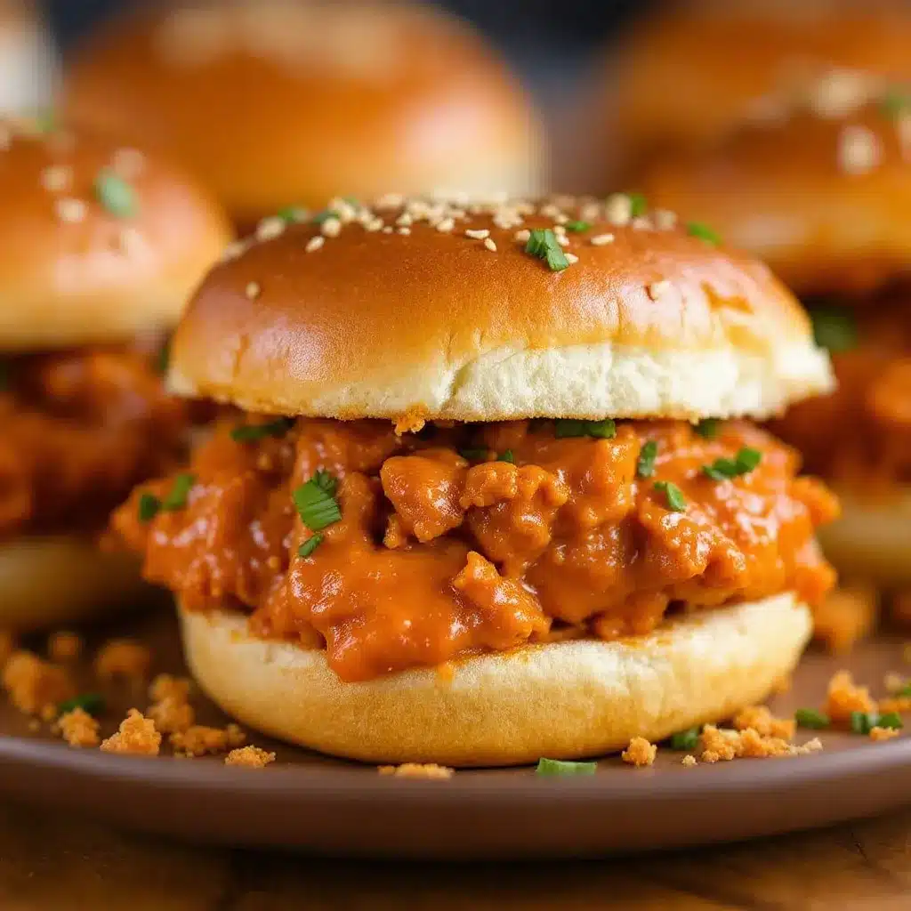 Easy Slow Cooker Buffalo Chicken Sliders preparation steps