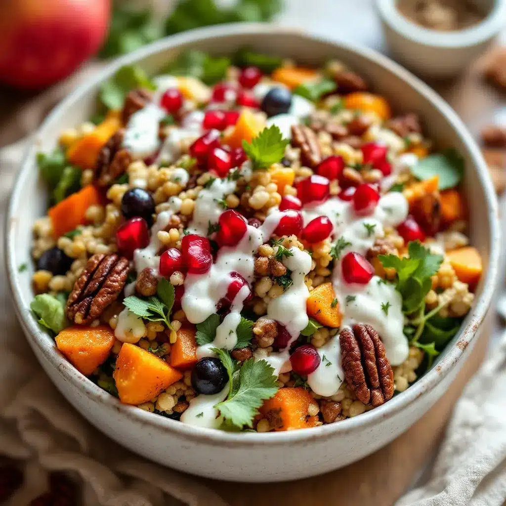 fall harvest salad preparation steps