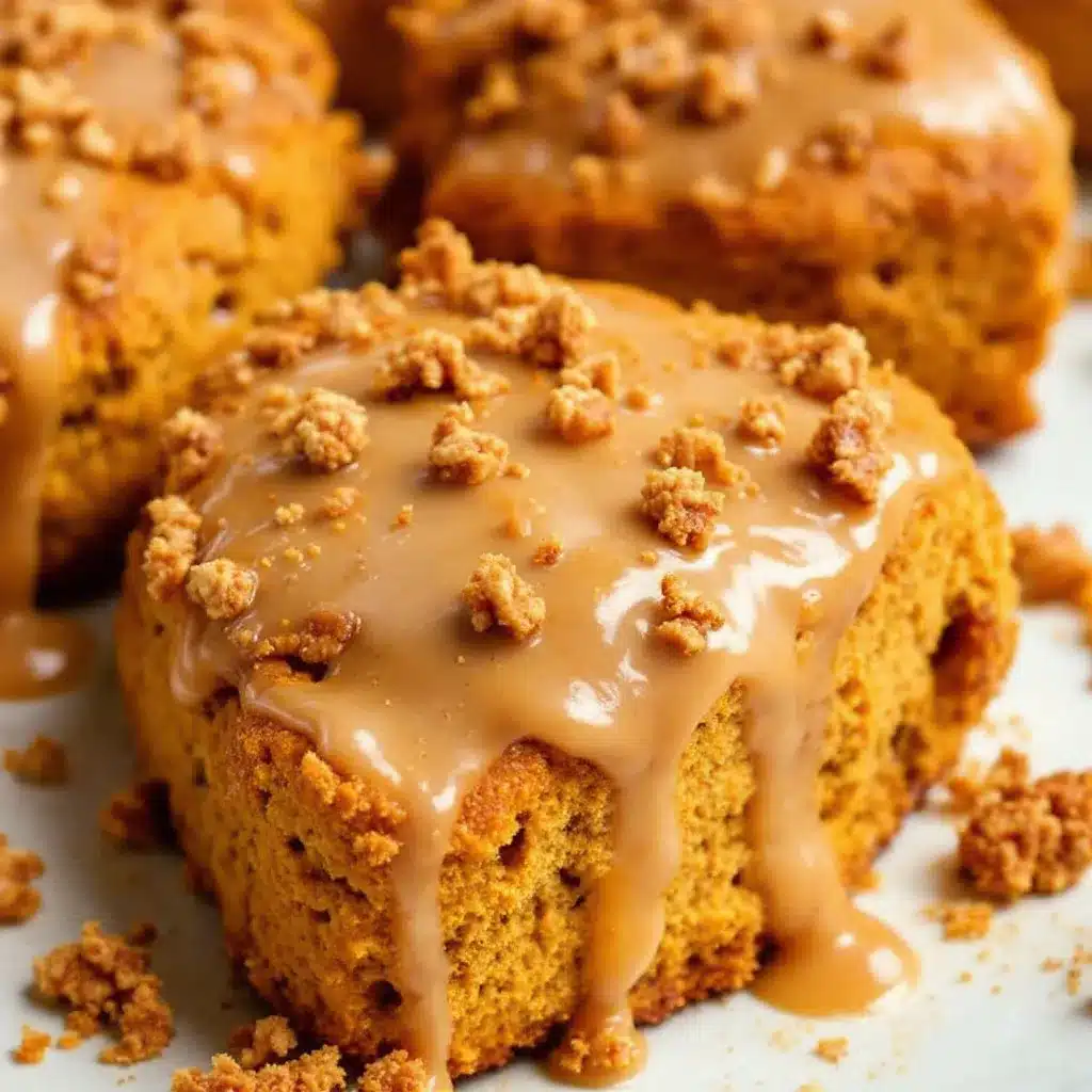 flaky pumpkin scones with maple glaze preparation steps