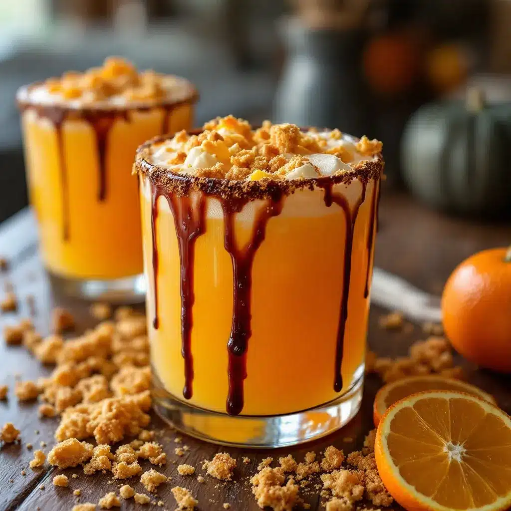 Flavorful Orange Vanilla Halloween Punch preparation steps