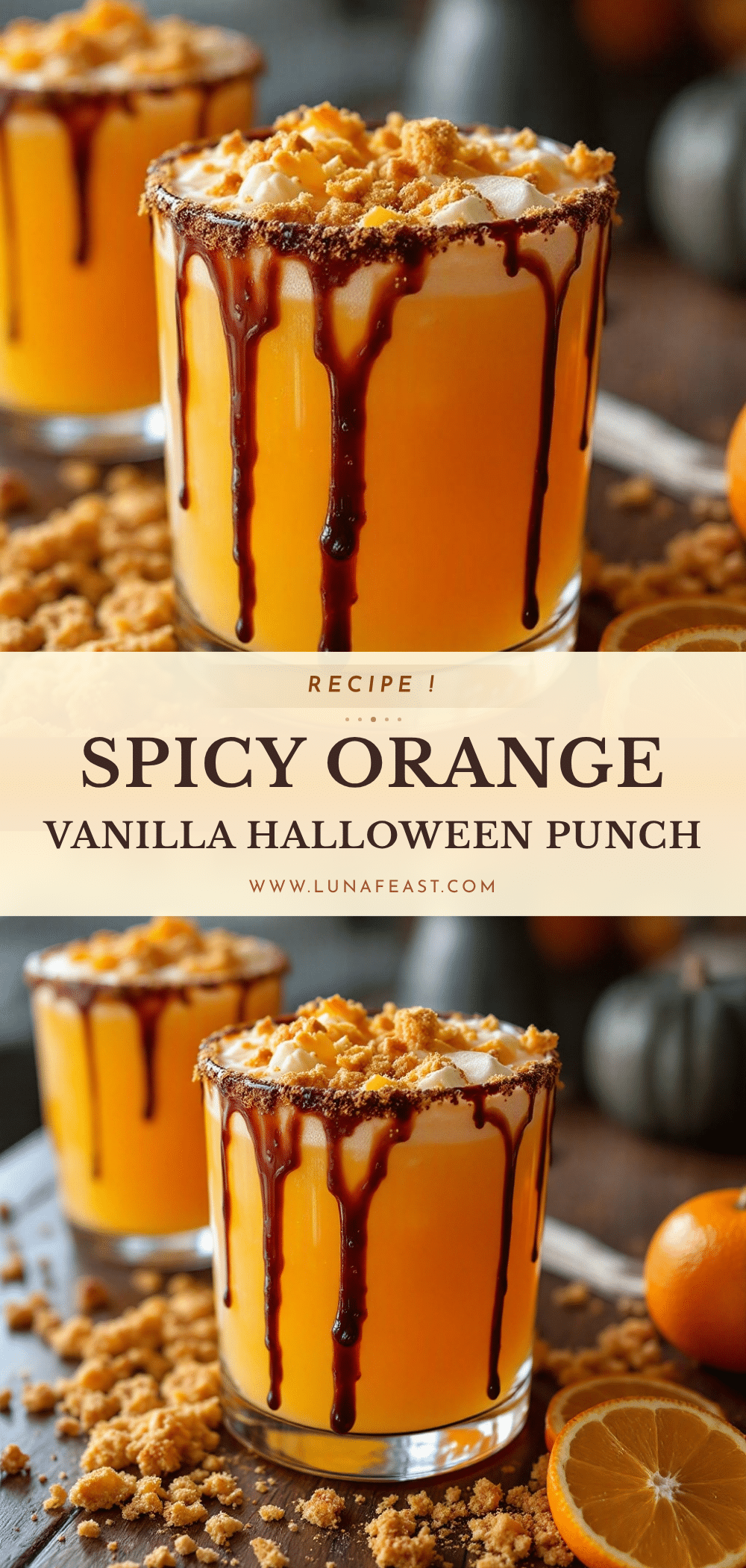 Flavorful Orange Vanilla Halloween Punch recipe