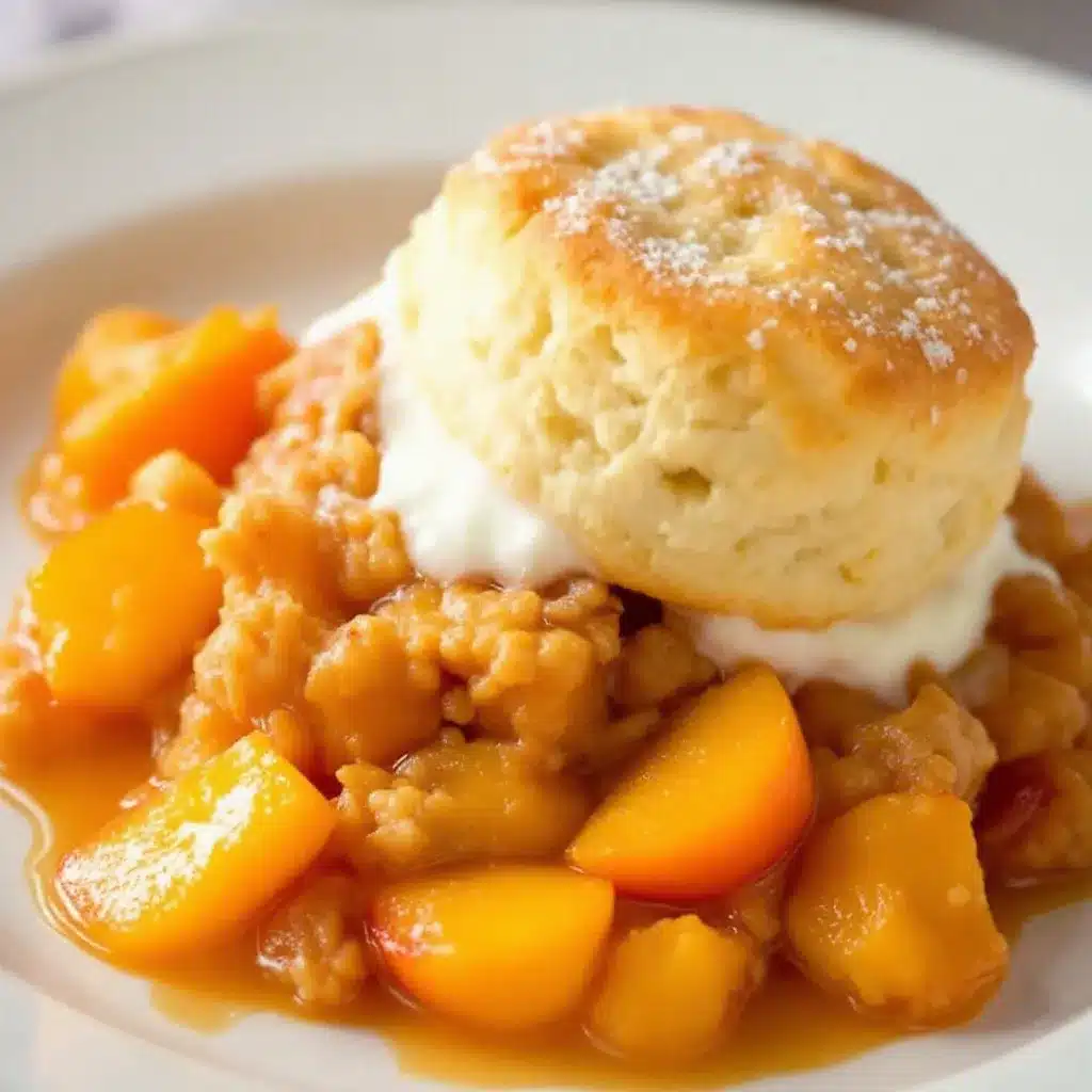 fluffy peach cobbler preparation steps