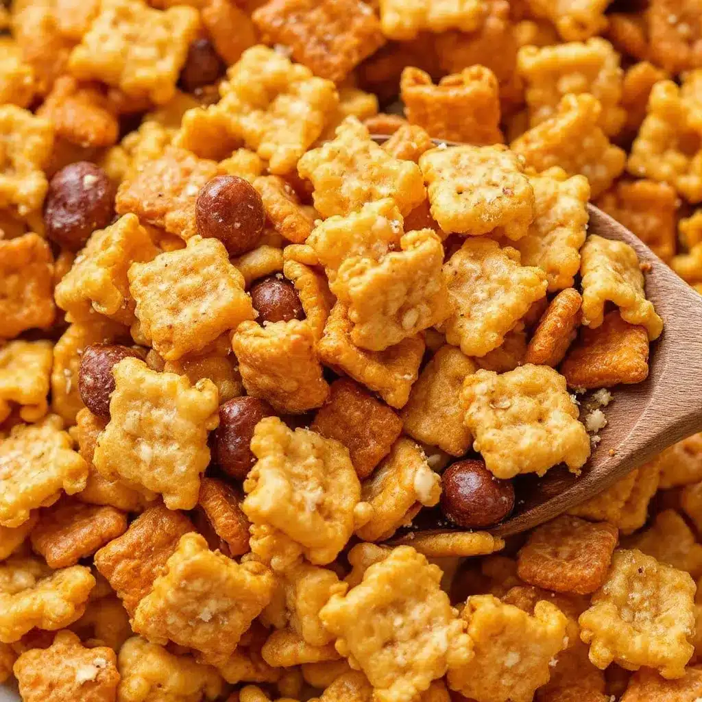 Football Chex Mix preparation steps