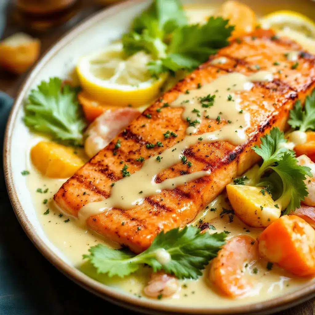 garlic butter salmon sheet pan dinner preparation steps