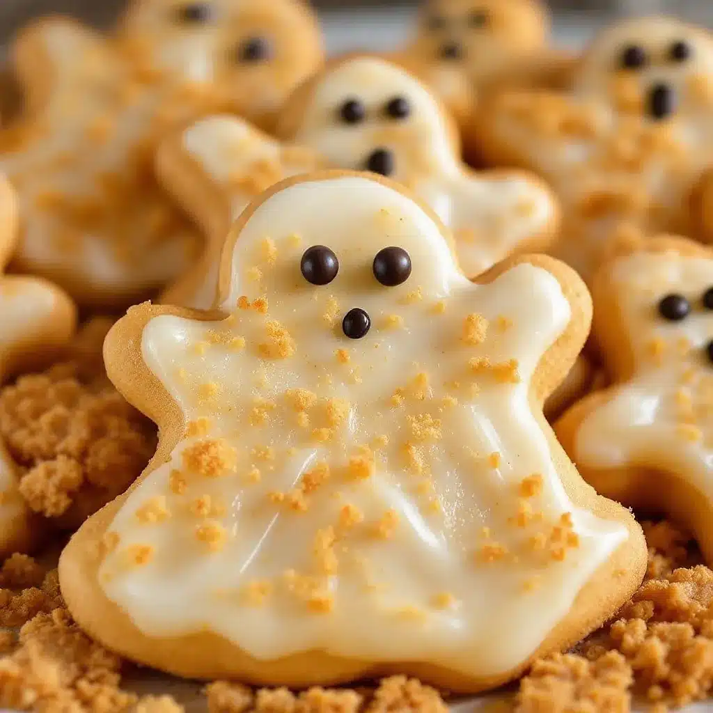 Ghost-Shaped Pumpkin Sugar Cookies preparation steps