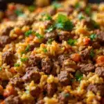 ground beef and rice skillet - featured image