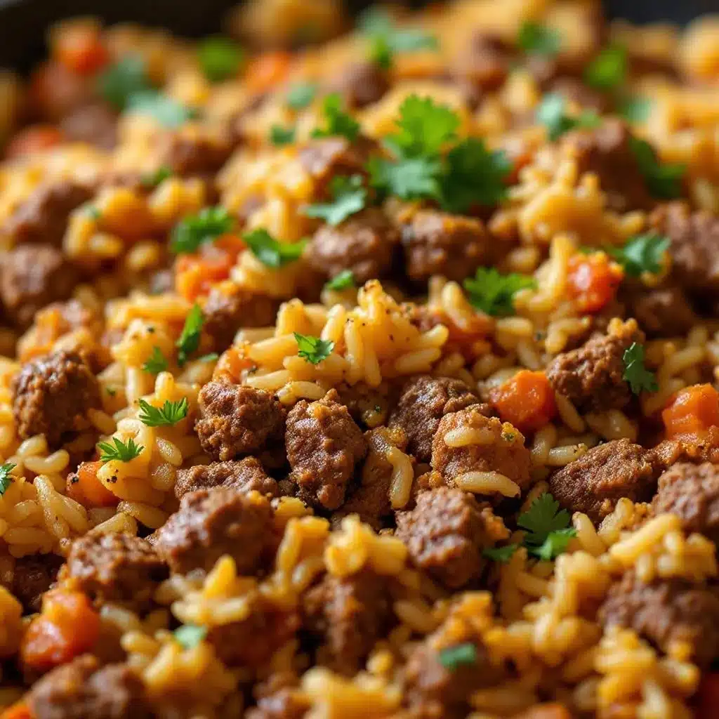ground beef and rice skillet - featured image