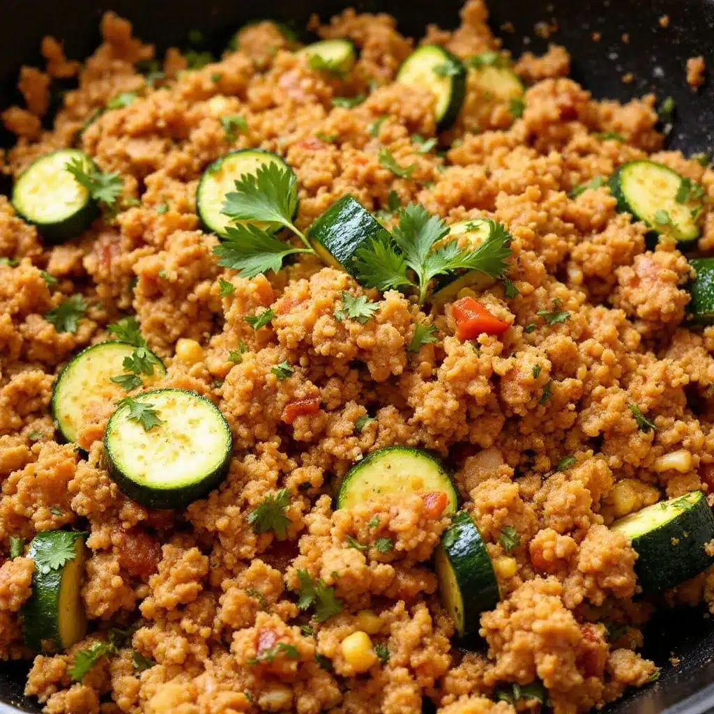 ground turkey and zucchini skillet preparation steps