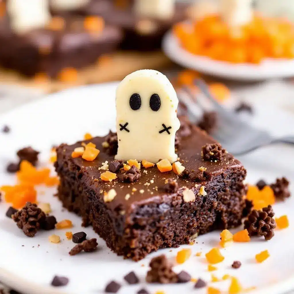 halloween brownie graveyard bites preparation steps