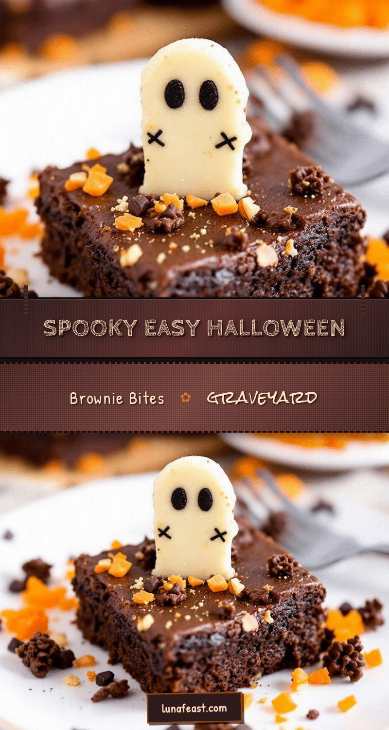 halloween brownie graveyard bites recipe