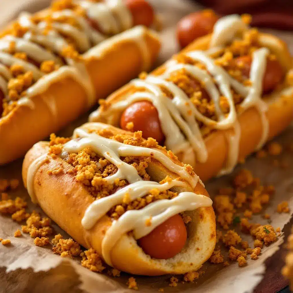 Halloween Mummy Hot Dogs preparation steps