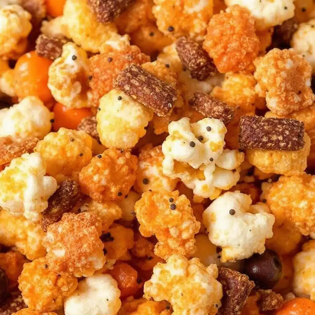 Halloween Popcorn Snack Mix - featured image