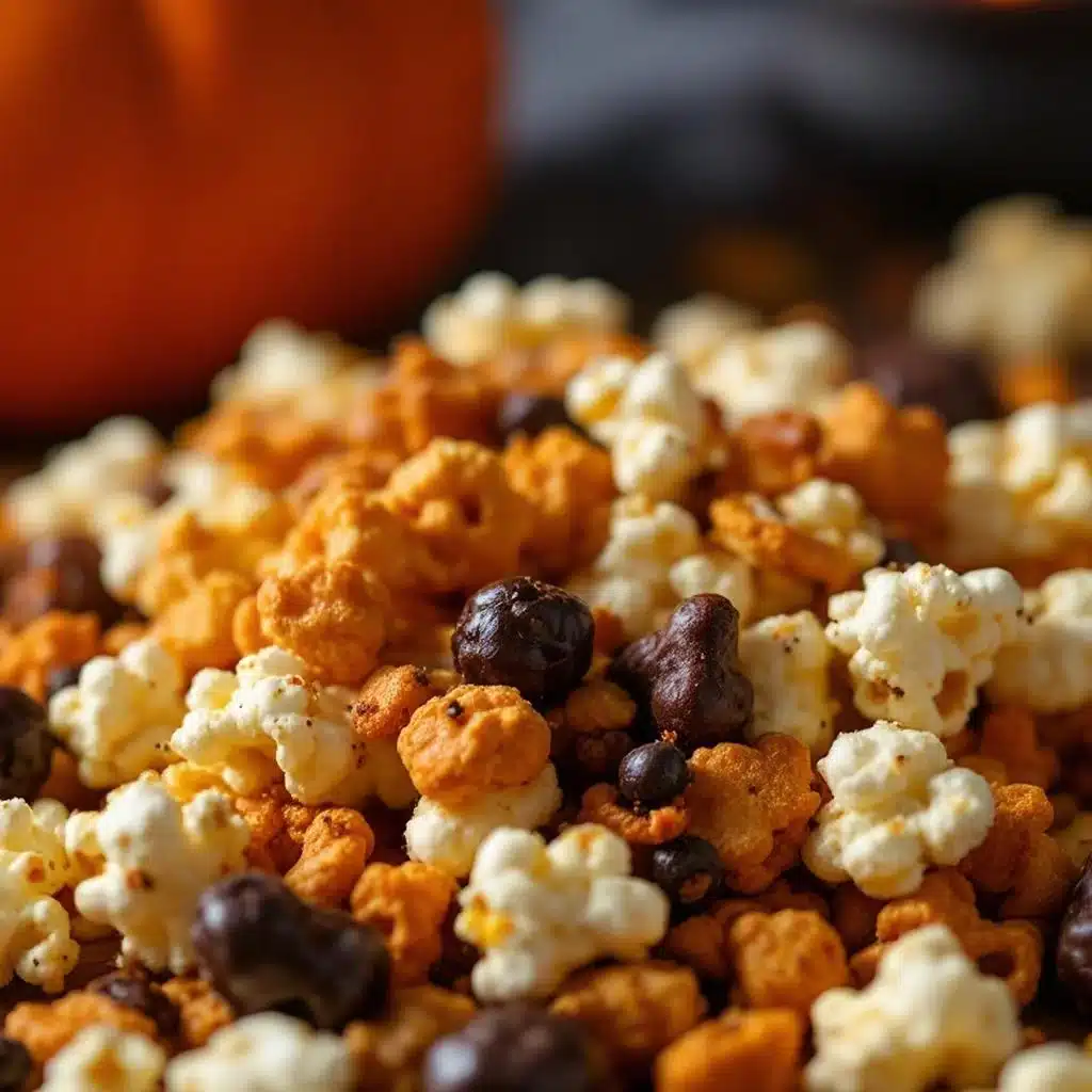 Halloween Popcorn Snack Mix - featured image