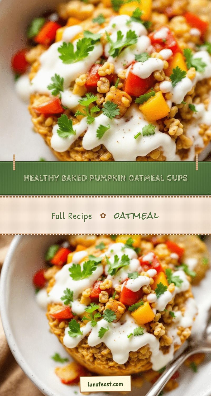healthy baked pumpkin oatmeal cups recipe