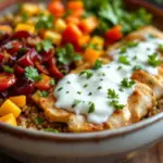 Healthy Fall Harvest Chicken Dinner Bowl - featured image
