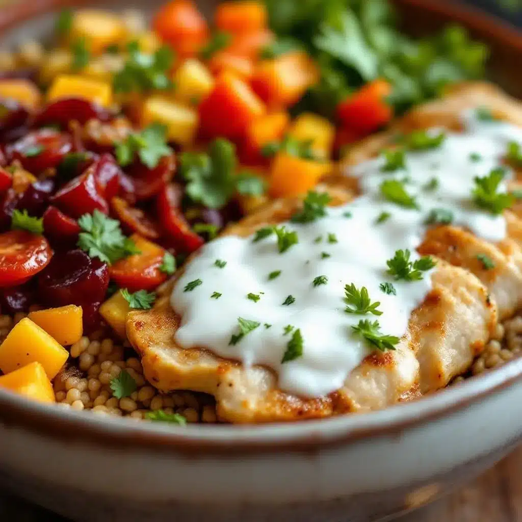 Healthy Fall Harvest Chicken Dinner Bowl - featured image