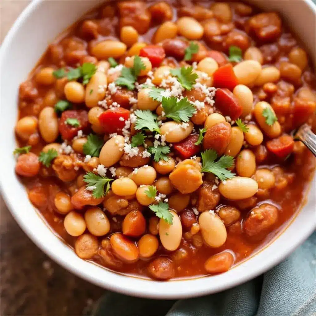 healthy turkey chili with white beans preparation steps