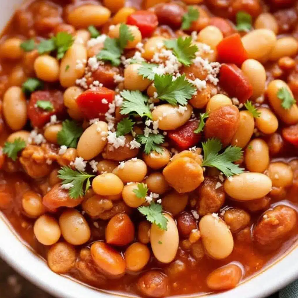 healthy turkey chili with white beans - featured image
