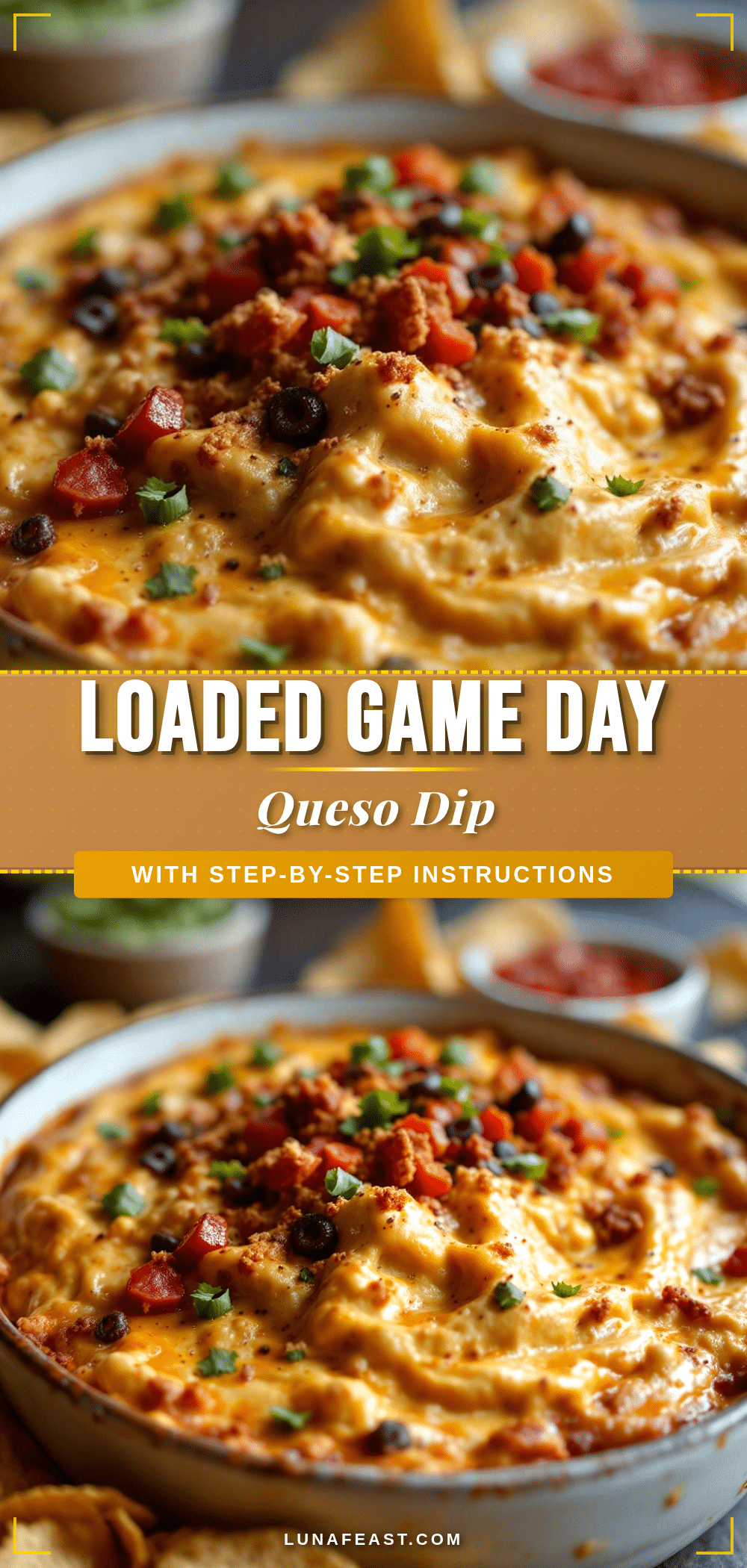 loaded game day queso dip recipe