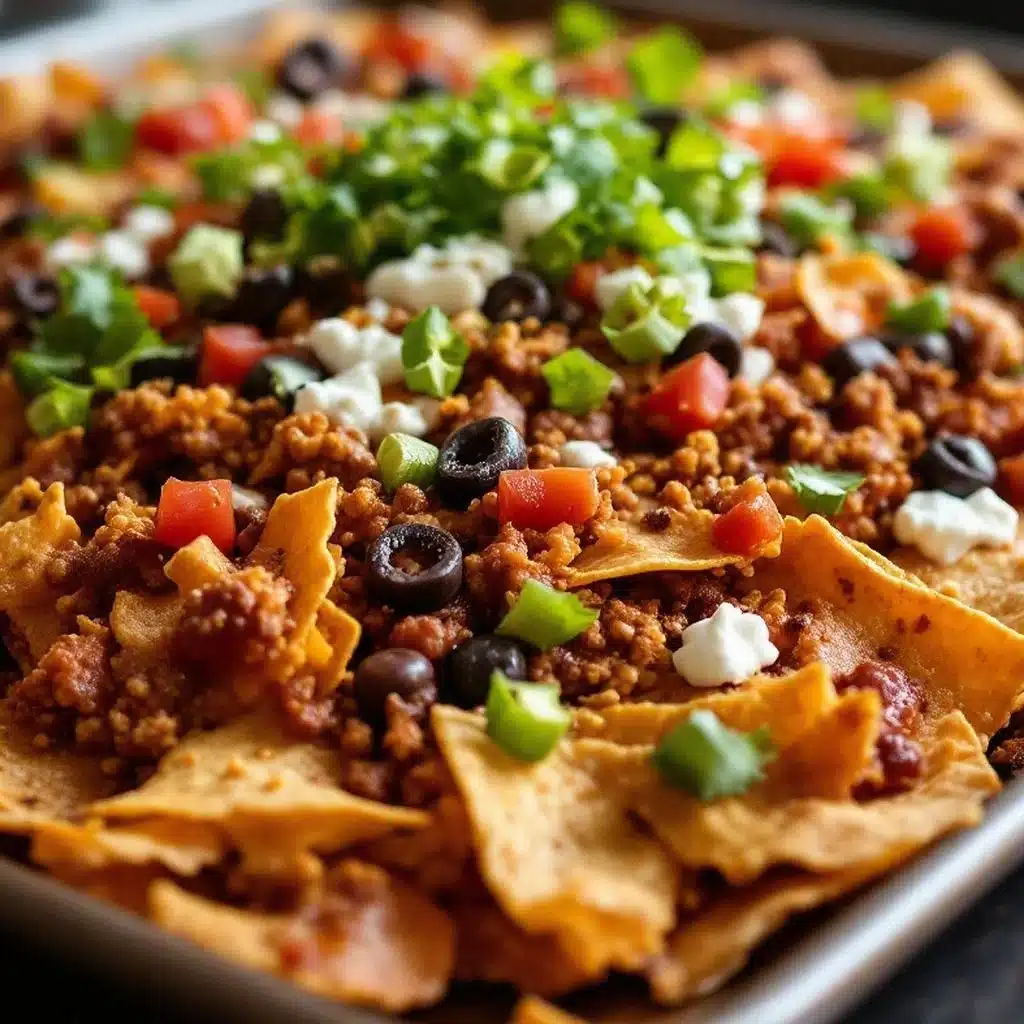 loaded sheet pan nachos - featured image