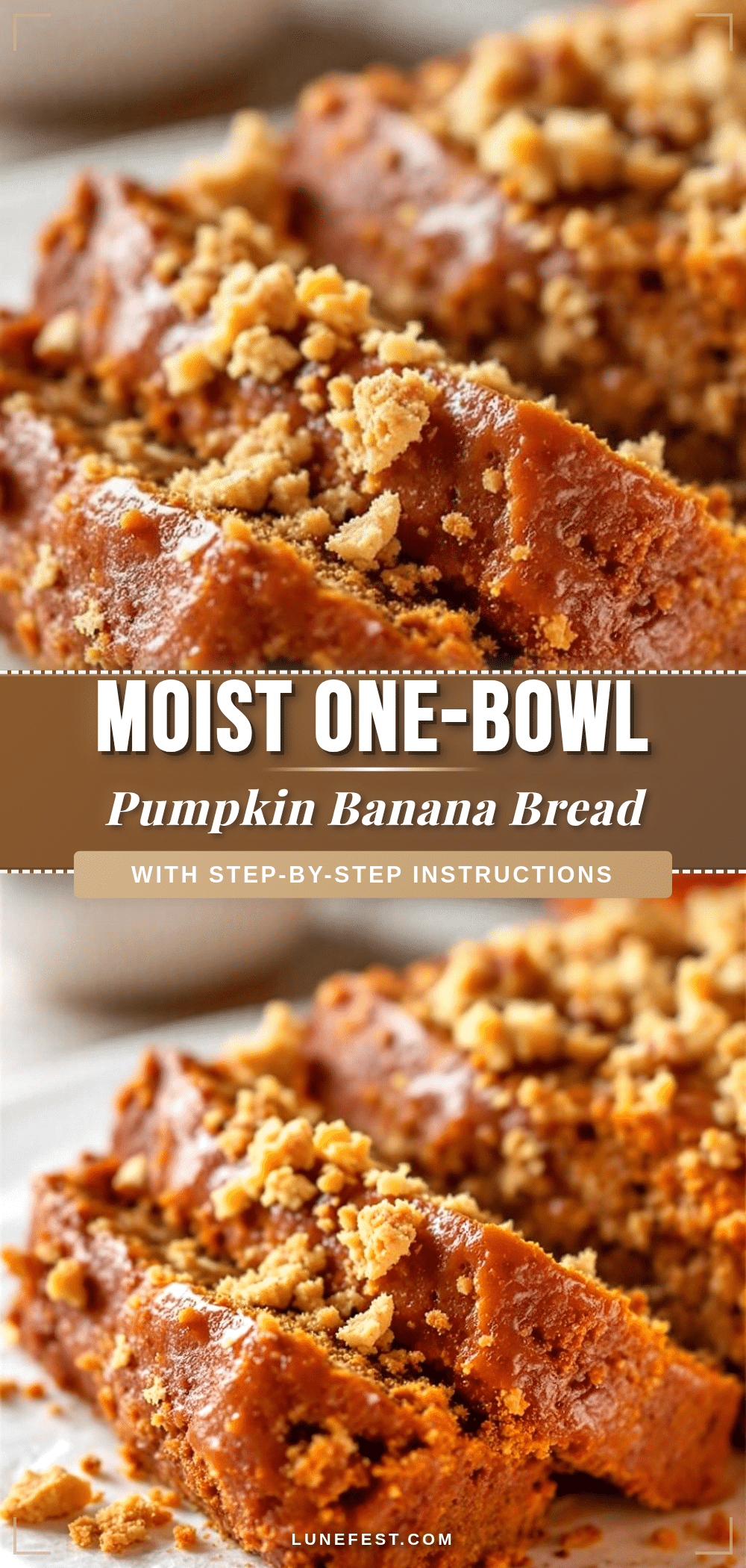 moist one-bowl pumpkin banana bread recipe