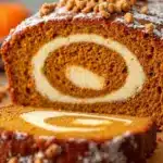moist pumpkin bread with cream cheese swirl - featured image