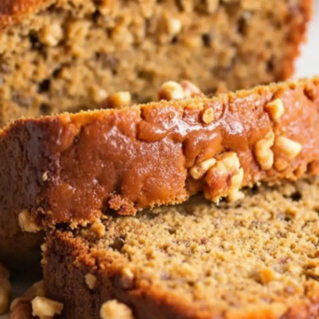 moist zucchini bread with walnuts - featured image