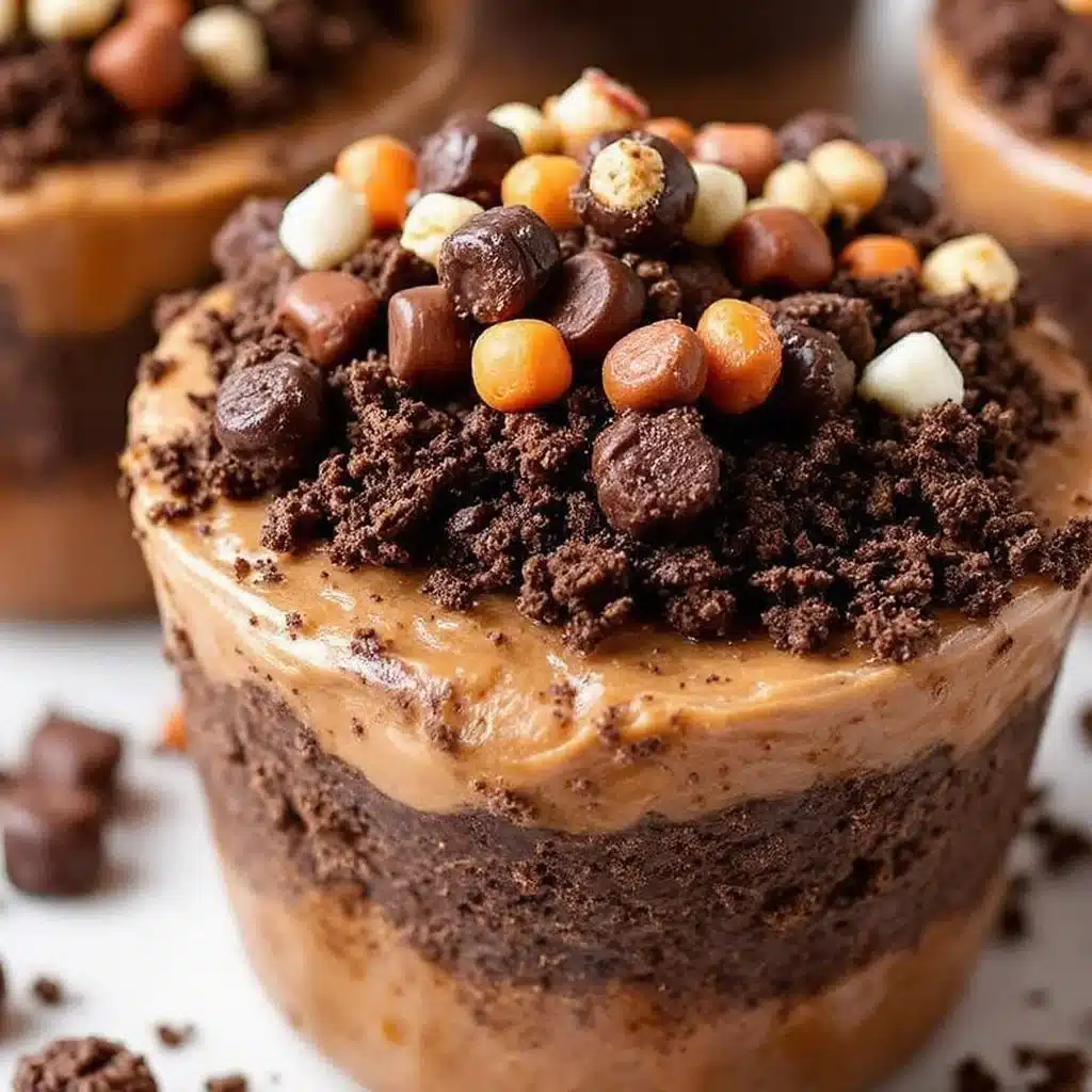 no-bake halloween dirt cup pudding - featured image
